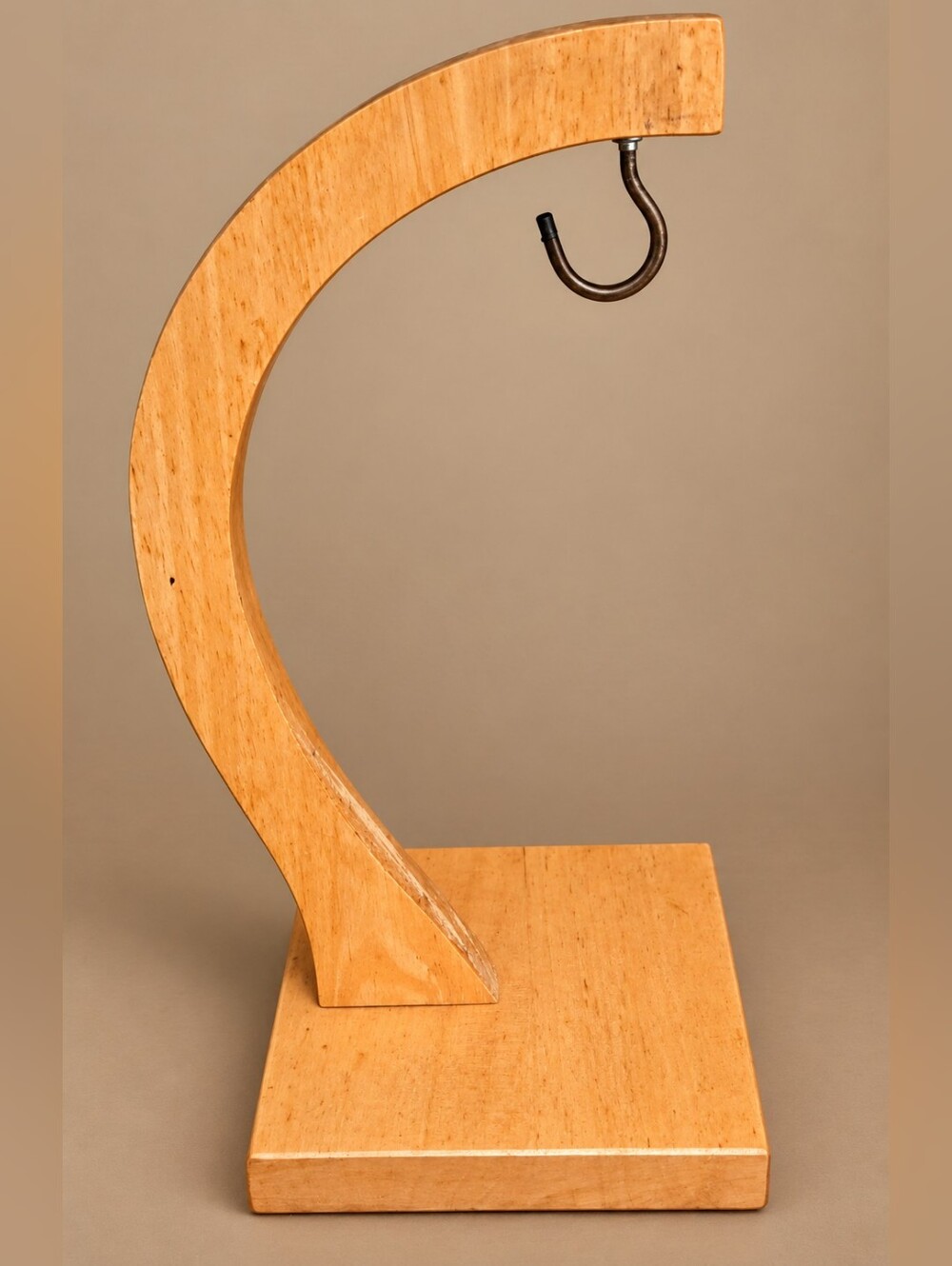 Vintage Kamenstein Wood Banana Hanger Stand Curved Wooden Kitchen Counter Decor